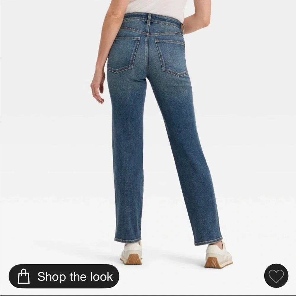 🩷Sale🩷Women’s High-Rise Dark Wash Straight Jeans - Like new - Size 10 - Picture 5 of 6